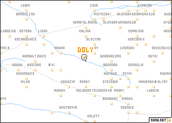 map of Doły