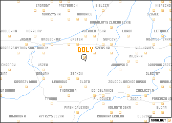 map of Doły