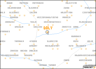 map of Doły