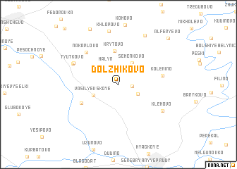 map of Dolzhikovo