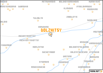 map of Dolzhitsy