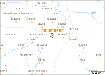 map of Domachëvo