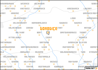 map of Domadice