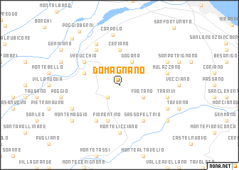 map of Domagnano