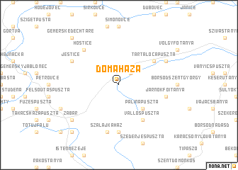 map of Domaháza