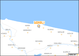 map of Domalı