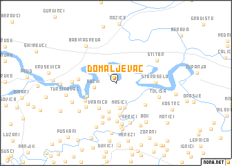 map of Domaljevac