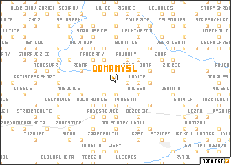 map of Domamyšl