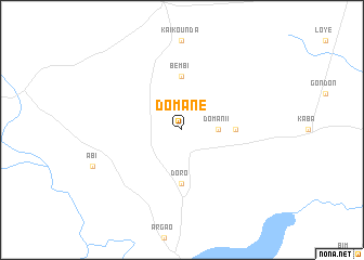 map of Domane