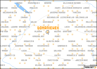 map of Domaniewek