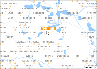 map of Domanín