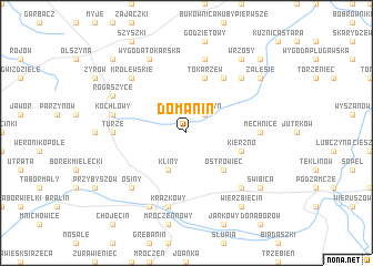 map of Domanin