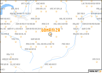 map of Domaniža