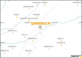 map of Domanovichi