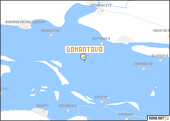 map of Domantovo