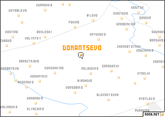 map of Domantsevo