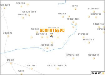 map of Domantsevo