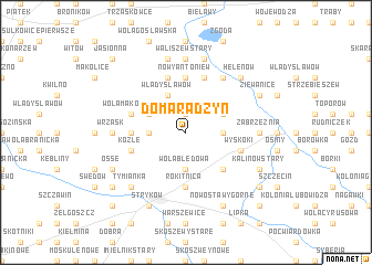 map of Domaradzyn