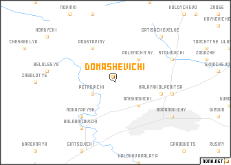 map of Domashevichi