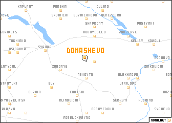 map of Domashëvo