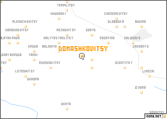 map of Domashkovitsy