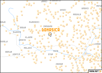 map of Domašica