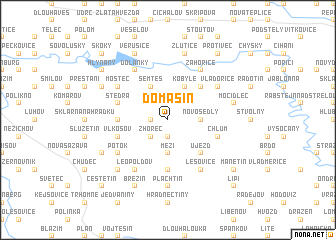 map of Domašín