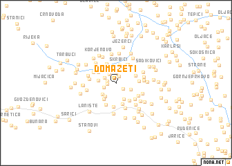 map of Domazeti