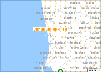 map of Dombagahawatta