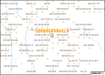 map of Dombagahawela