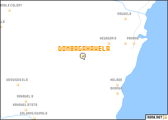 map of Dombagahawela