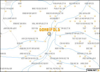 map of Dombiföld