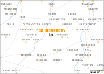 map of Dombossédey