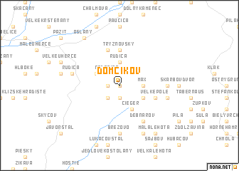 map of Domčikov