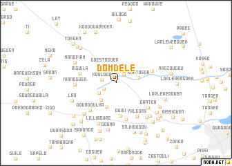 map of Domdélé