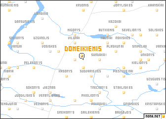 map of Domeikiemis