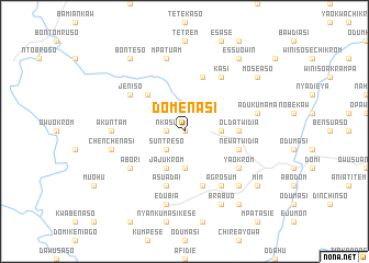 map of Domenasi