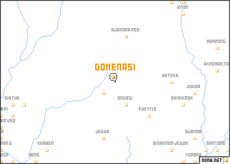 map of Domenasi