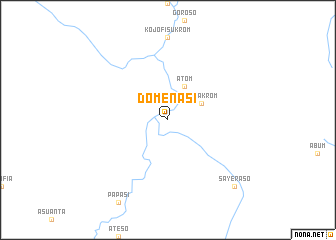 map of Domenasi