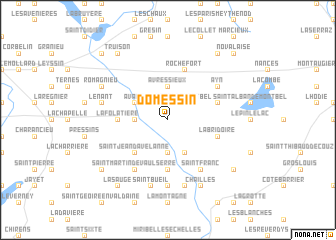 map of Domessin