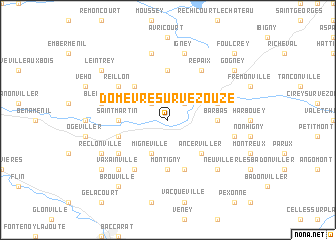 map of Domèvre-sur-Vezouze