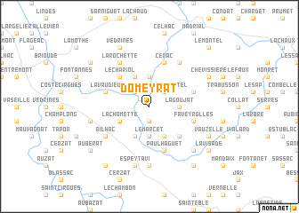 map of Domeyrat