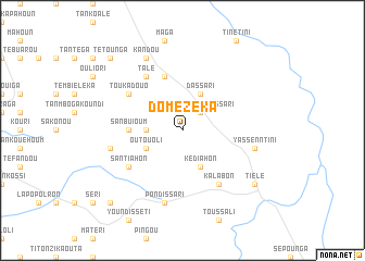 map of Domézeka