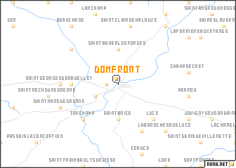 map of Domfront