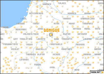 map of Domigue