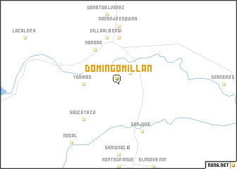 map of Domingo Millán