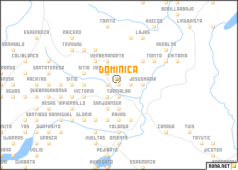 map of Domínica