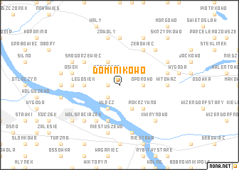 map of Dominikowo