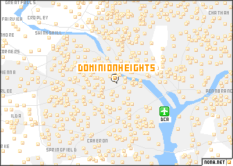 map of Dominion Heights