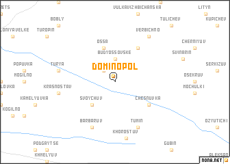 map of Dominopolʼ